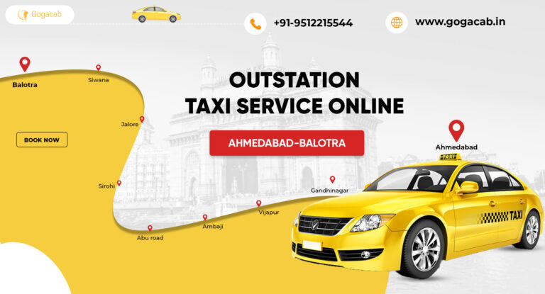 Check Out Ahmedabad to Balotra Cab Service
