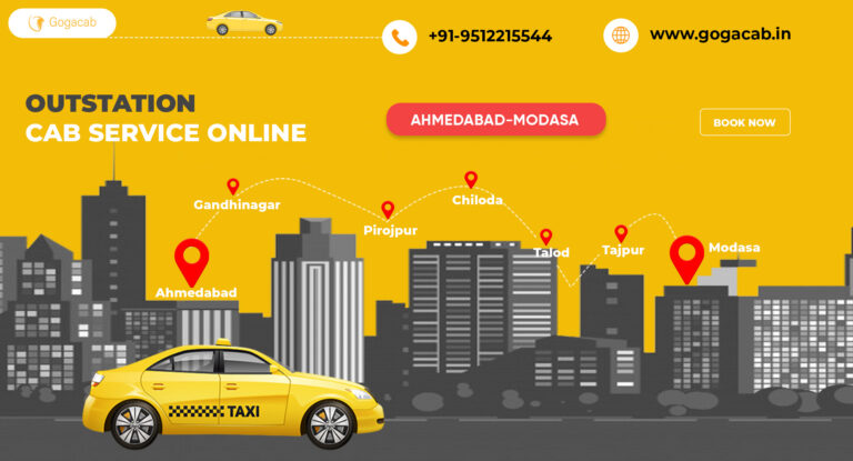Ahmedabad To Modasa  Cab Service