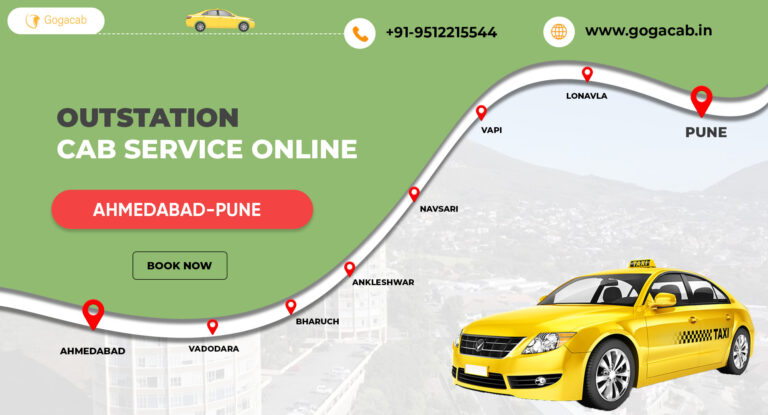 Check out Ahmedabad To Pune Cab Service