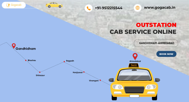 Check Gandhidham to Ahmedabad Cab Service