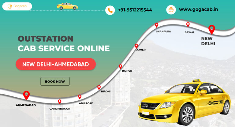 Best New Delhi To Ahmedabad Cab Service
