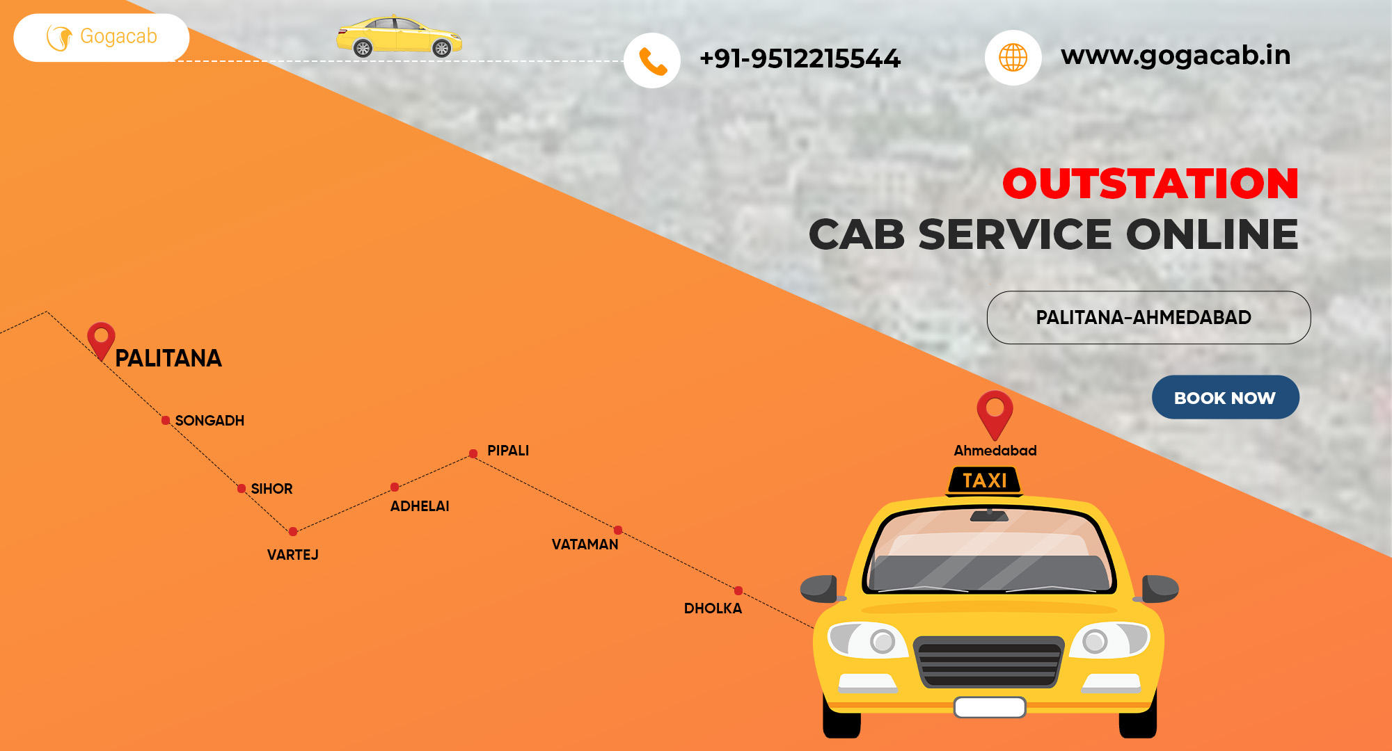 Best Palitana To Ahmedabad Cab Service