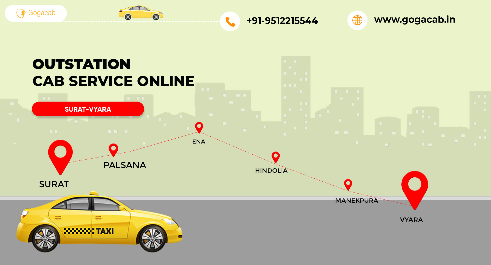 Know about Surat To Vyara Cab Service